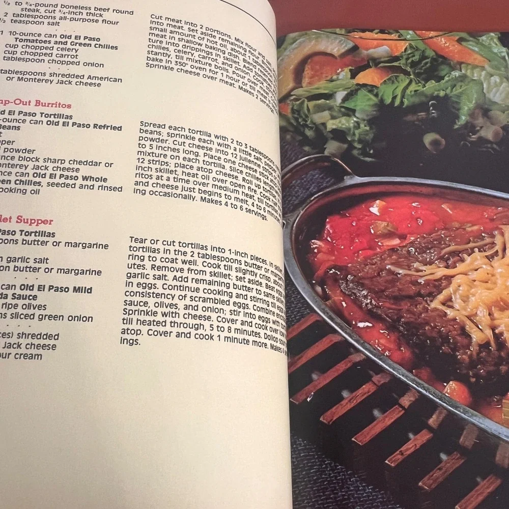 Vintage 1978 Old El Paso Sun Country Mexican Cookbook Better Homes and Gardens
